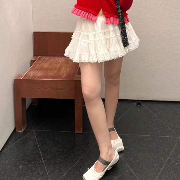 Dresses & Skirts - White Miu Style Skirt